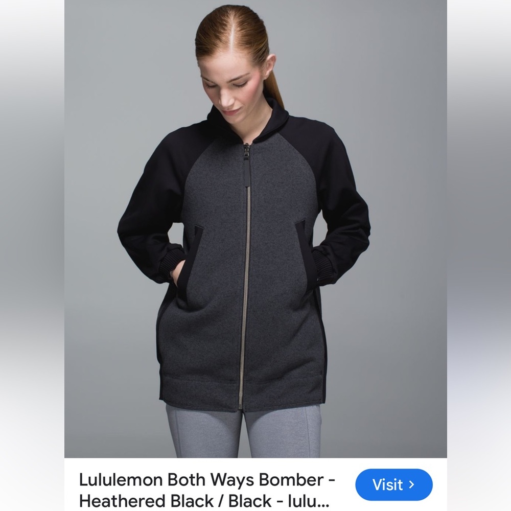 Lululemon Athletica Full zipper both ways Jacket size 8